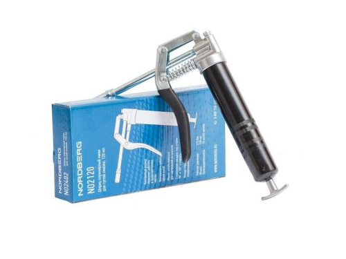 Шприц плунжерный мини для густой смазки 120 мл NORDBERG в интернет-магазине avtofirma63.ru 