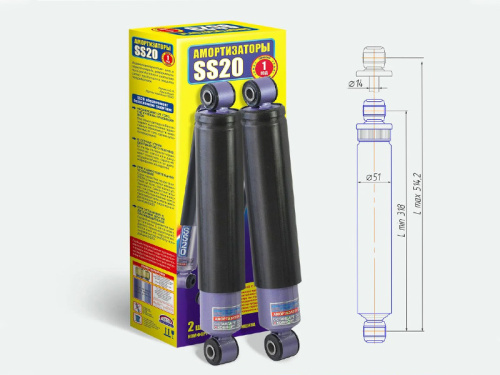Амортизаторы задней подвески SS20 Спорт Лада Нива в интернет-магазине avtofirma63.ru 