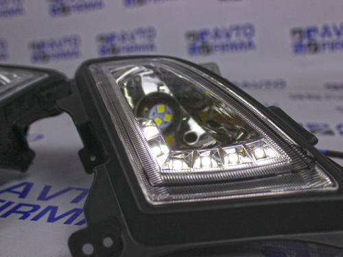 Противотуманные фары на Лада Приора черные ZFT-300A