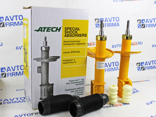 Амортизаторы масляные передней подвески Лада Ларгус, Рено Логан-1 ATECH SPECIAL-OIL с отбойниками и пыльниками в интернет-магазине avtofirma63.ru 