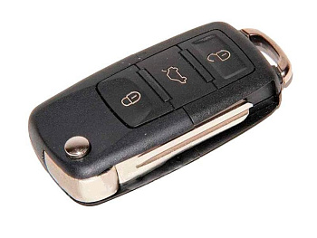 Ключ замка зажигания для Лада Гранта FL (выкидной, без платы) по типу Volkswagen, 3 кнопки в интернет-магазине avtofirma63.ru 