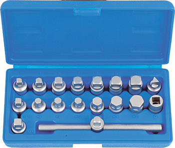 Набор для откручивания масляных пробок 18 предметов ATA-0401 Licota в интернет-магазине avtofirma63.ru 