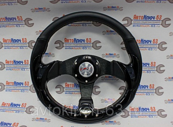 Руль спортивный для автомобилей ВАЗ, черный (4156A)