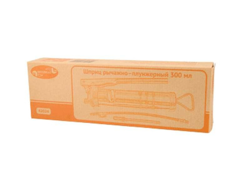 Шприц рычажно-плунжерный 300 мл гибкий шланг/трубка АвтоDело в интернет-магазине avtofirma63.ru 