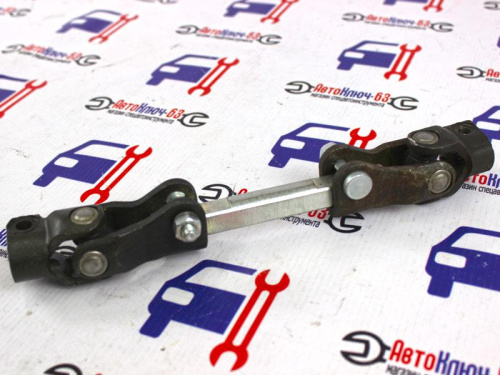 Рулевой вал промежуточный универсальный (ЭУР) под рулевой редуктор для а/м 2121 от интернет-магазина avtofirma63.ru 