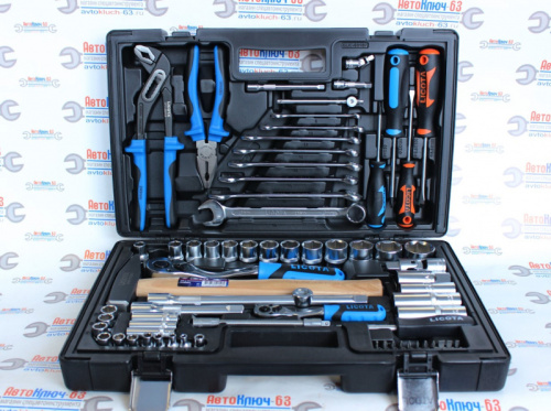 Набор торцевых головок 1/4” и 1/2” и ключей 81 предмет Licota в интернет-магазине avtofirma63.ru 