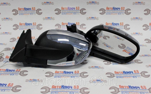 Боковые зеркала для а/м 2104, 2105, 2107 Волна хром с поворотником 3298-07 led chrome в интернет-магазине avtofirma63.ru 