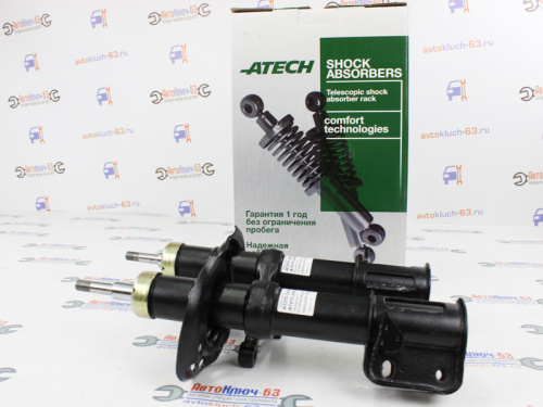 Передние стойки Лада Калина, Калина 2 ATECH STANDARD-GAS газомасляные под бочкообразную пружину в интернет-магазине avtofirma63.ru 