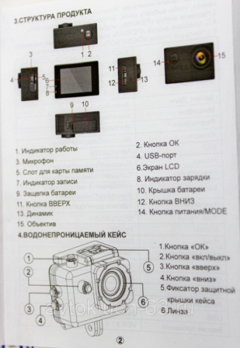 Водонипроницаемая экшн-камера DV12, Eplutus