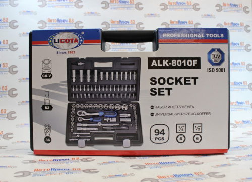 Набор инструмента 1/2 и 1/4 94 предмета Licota в интернет-магазине avtofirma63.ru 