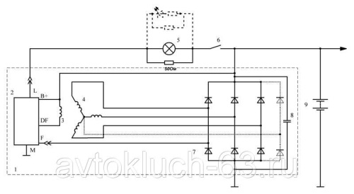 Реле регулятор напряжения 845.3702 для ВАЗ 2123, генератора 9402.3701-04, для ВАЗ-2110-2171 с генератором 9402
