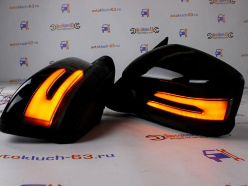 Бегающие повторители поворотов Мерседес мульти плазма для зеркал в стиле 2170 и 2190