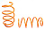 Пружины передних стоек 2108-2112, -50 мм Клаксон в интернет-магазине avtofirma63.ru 