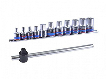 Набор торцевых головок 1/2+ 3/8, TORX Е-стандарт, Е4-Е20, вороток,12 предметов KING TONY в интернет-магазине avtofirma63.ru 