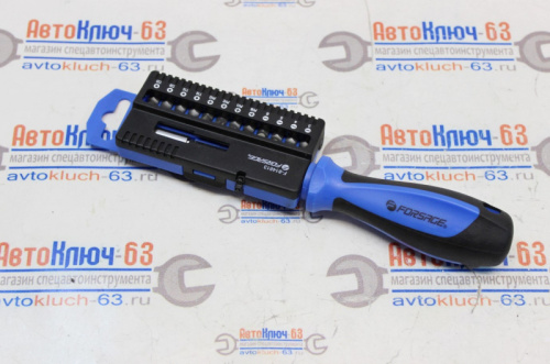 Отвертка-битодержатель с комплектом бит Forsage в интернет-магазине avtofirma63.ru 