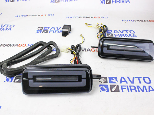 Светодиодные LED подфарники PL2021 с неоновым ДХО, бегающим поворотником плавным вкл, для 2121, URBAN, BRONTO