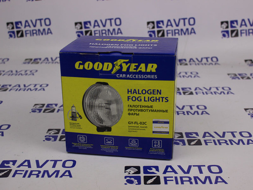 Фары противотуманные галогенные GOODYEAR универсальные круглые