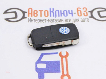 Выкидной ключ замка зажигания для Лада Ларгус, без платы, по типу Volkswagen 3 кнопки в интернет-магазине avtofirma63.ru 