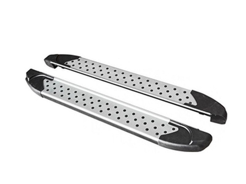 Пороги техносфера нержавейка бумер алюминиевые с резинкой на Лада Нива в интернет-магазине avtofirma63.ru 