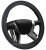 Оплетка на руль виниловая "L" (d=40см) Bold Vinil черная, Azard