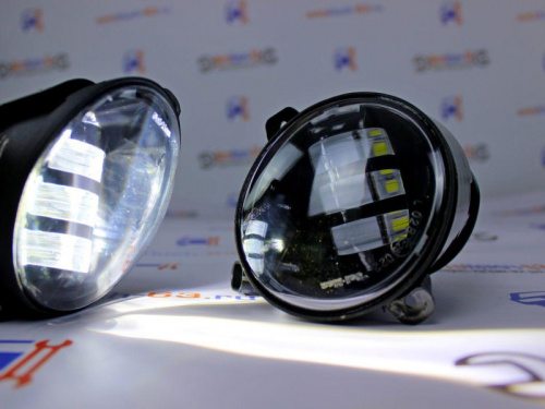 Противотуманные фары для а/м 2170-72, 2123 двухрежимные, 3 линзы Sal-Man 50W