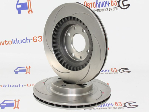 Передние тормозные диски R14 с проточкой для ВАЗ 2112, Лада Приора, Калина, Гранта, Датсун Автореал Спорт Евро в интернет-магазине avtofirma63.ru 