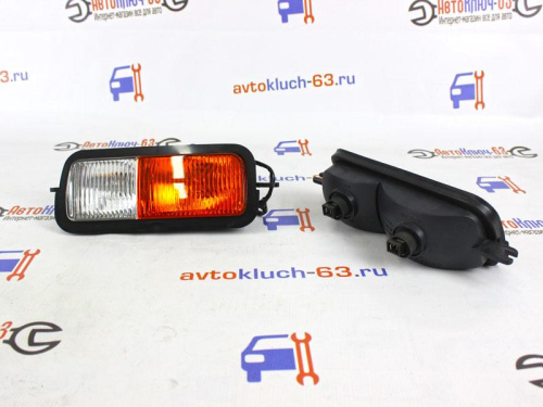 Подфарники нового образца с оранжевым поворотником на 2121