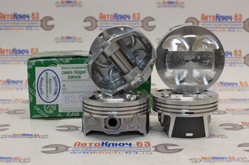 Картинка Безвтыковые поршни с пальцами для двигателя 21126 (с проточкой) 82.0, СТК в интернет-магазине avtofirma63.ru  Безвтыковые поршни с пальцами для двигателя 21126 (с проточкой) 82.0, СТК в интернет-магазине avtofirma63.ru