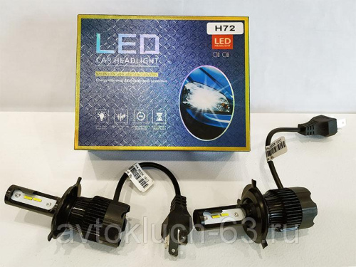 Светодиодные лампы H72 LED Headlight 6000K H4