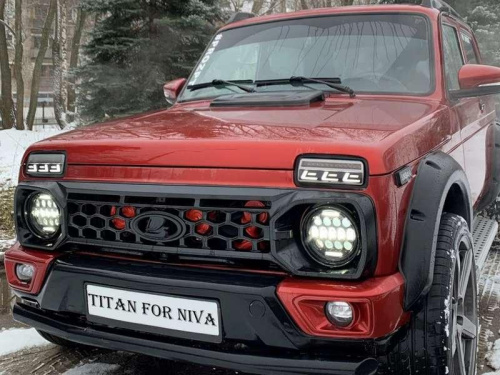 Решетка радиатора на Лада Нива 4x4 TITAN покрытие RAPTOR черный в интернет-магазине avtofirma63.ru 