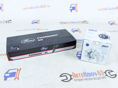 Комплект ГРМ Gates K015670XS и помпа Dolz L-126 на 8 кл Лада Гранта, Калина 2 в интернет-магазине avtofirma63.ru 