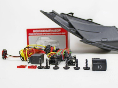 Полный комплект для установки ПТФ для а/м 2190 FL