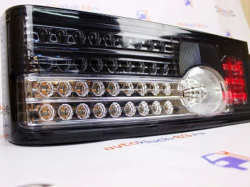 Задние фонари диодные для ВАЗ 2108-2114 серые с бегающим поворотником