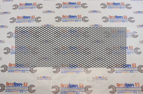 Алюминиевая сетка черная 1000х400 мм, средняя ячейка (8х16 мм) 1271 в интернет-магазине avtofirma63.ru 