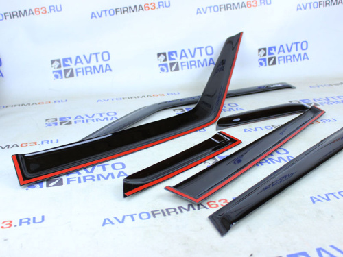 Накладные дефлекторы (ветровики) SIB из 6-ти частей для а/м 2109-2115 в интернет-магазине avtofirma63.ru 
