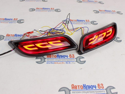 Светодиодные катафоты заднего бампера Приора 2