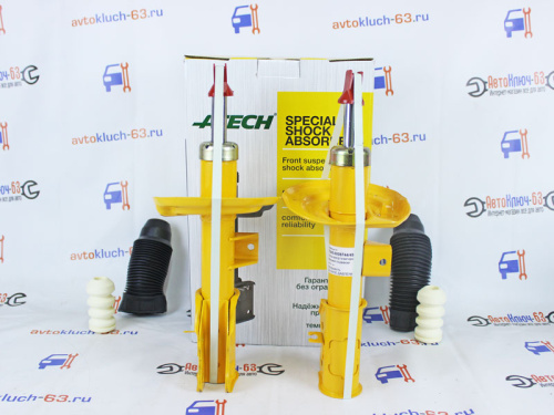 Амортизаторы газомасляные передней подвески 2180 Веста, Веста SW ATECH SPECIAL-GAS с отбойниками и пыльниками в интернет-магазине avtofirma63.ru 