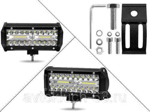 Фара противотуманная прямоугольная диодная 120W JG-120A