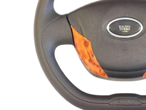 Руль Калина TURBO под дерево для Лада Калина