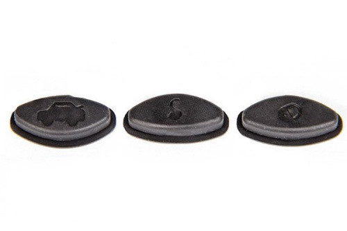 Кнопки ключа зажигания Профи (резиновые)  для Лада Калина, Приора, Гранта люкс (3шт.) в интернет-магазине avtofirma63.ru 