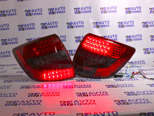 Задние светодиодные фонари тонированные с динамическим поворотником для а/м 2190