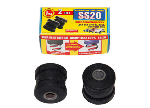 Сайлентблок амортизатора переднего ВАЗ 21214, 2123 SS20 (черный) 2шт 60101 в интернет-магазине avtofirma63.ru 