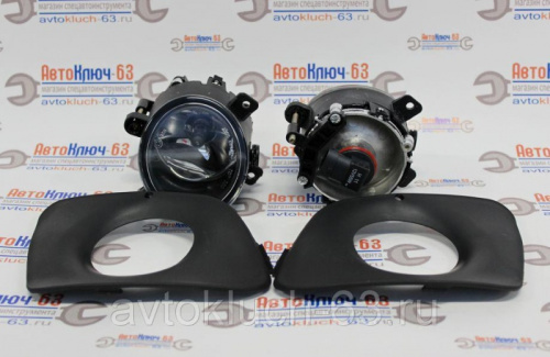 Противотуманные фары для а/м 1117-19, 2190-91, R-90 с рамками LD-089