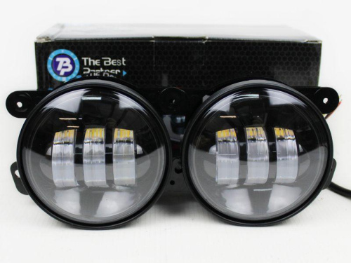 Противотуманные фары для а/м 2180, 2121, 2190 ФЛ двухрежимные, 3 линзы Автосвет 50W