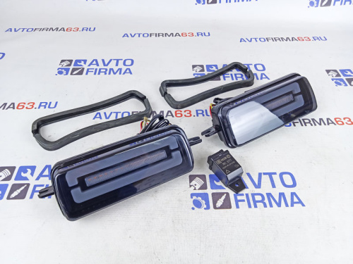 Светодиодные LED подфарники PL2022 с неоновым ДХО, бегающим поворотником, для 2121, URBAN, BRONTO