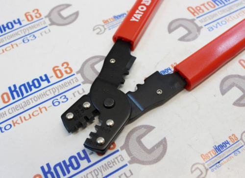 Пассатижи для спрессовки клемм 2 функции YT-2256 YATO в интернет-магазине avtofirma63.ru 