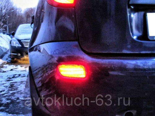 Катафоты диодные в задний бампер Лада Калина