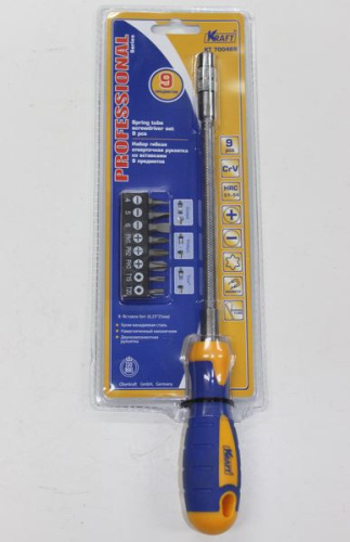 Отвертка гибкая со вставками 9 пр. "KRAFT" в интернет-магазине avtofirma63.ru 