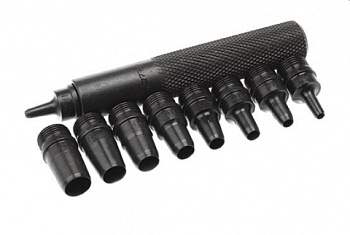 Картинка Набор просечек со сменными насадками 10 предметов 376510 Дело Техники в интернет-магазине avtofirma63.ru  Набор просечек со сменными насадками 10 предметов 376510 Дело Техники в интернет-магазине avtofirma63.ru