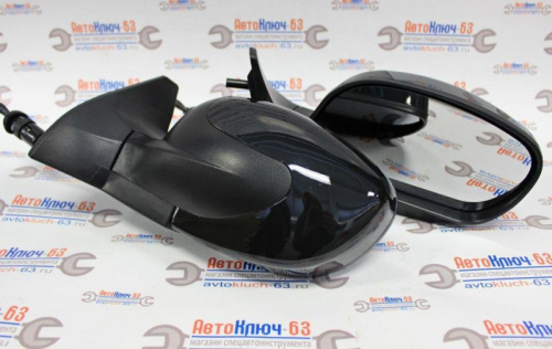 Боковые зеркала для а/м 2108-2115, Волна, черные YH-3387-M-B-09 в интернет-магазине avtofirma63.ru 